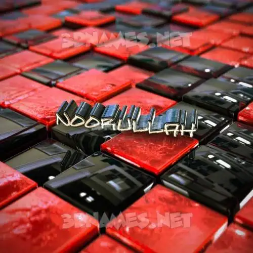 noorullah in Red Checkered style - 3D name wallpaper noorullah in Red Checkered style - 3D name wallpaper