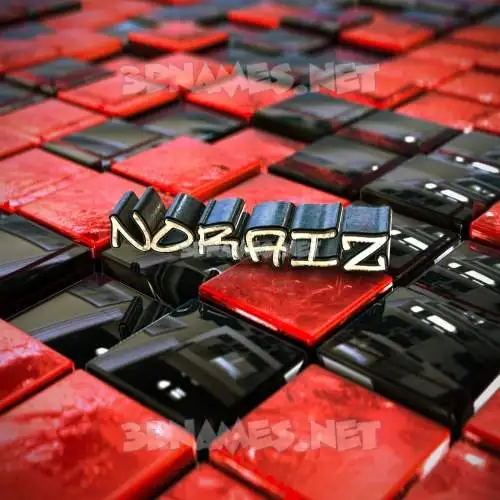 noraiz in Red Checkered style - 3D name wallpaper noraiz in Red Checkered style - 3D name wallpaper
