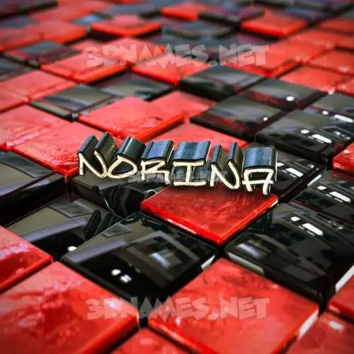 norina in Red Checkered style - 3D name wallpaper norina in Red Checkered style - 3D name wallpaper
