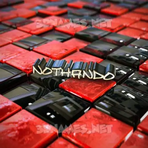 nothando in Red Checkered style - 3D name wallpaper nothando in Red Checkered style - 3D name wallpaper