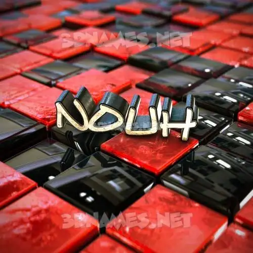 nouh in Red Checkered style - 3D name wallpaper nouh in Red Checkered style - 3D name wallpaper