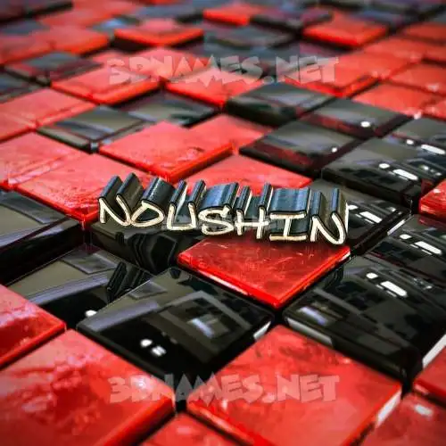 noushin in Red Checkered style - 3D name wallpaper noushin in Red Checkered style - 3D name wallpaper