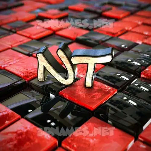 nt in Red Checkered style - 3D name wallpaper nt in Red Checkered style - 3D name wallpaper