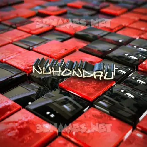 nuhondau in Red Checkered style - 3D name wallpaper nuhondau in Red Checkered style - 3D name wallpaper