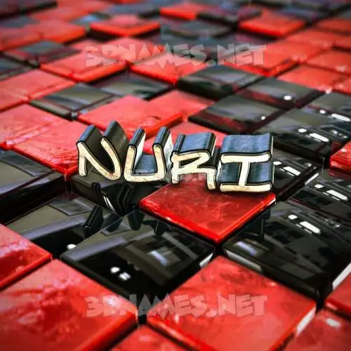 nuri in Red Checkered style - 3D name wallpaper nuri in Red Checkered style - 3D name wallpaper