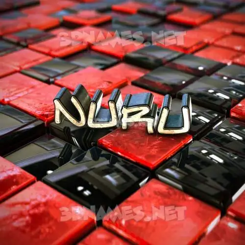 nuru in Red Checkered style - 3D name wallpaper nuru in Red Checkered style - 3D name wallpaper