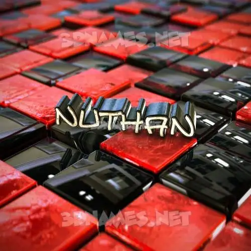 nuthan in Red Checkered style - 3D name wallpaper nuthan in Red Checkered style - 3D name wallpaper