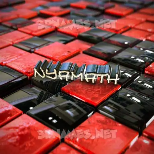 nyamath in Red Checkered style - 3D name wallpaper nyamath in Red Checkered style - 3D name wallpaper