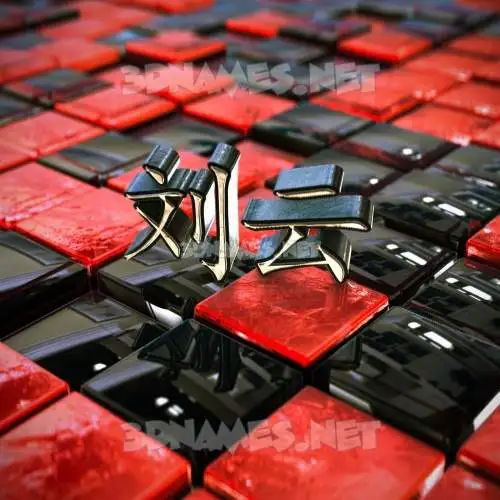 刘云 in Red Checkered style - 3D name wallpaper 刘云 in Red Checkered style - 3D name wallpaper