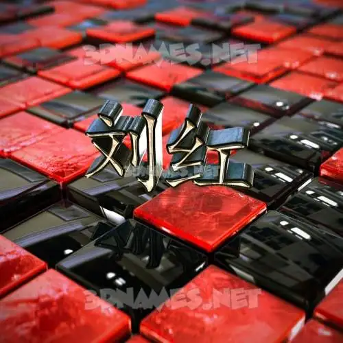 刘红 in Red Checkered style - 3D name wallpaper 刘红 in Red Checkered style - 3D name wallpaper