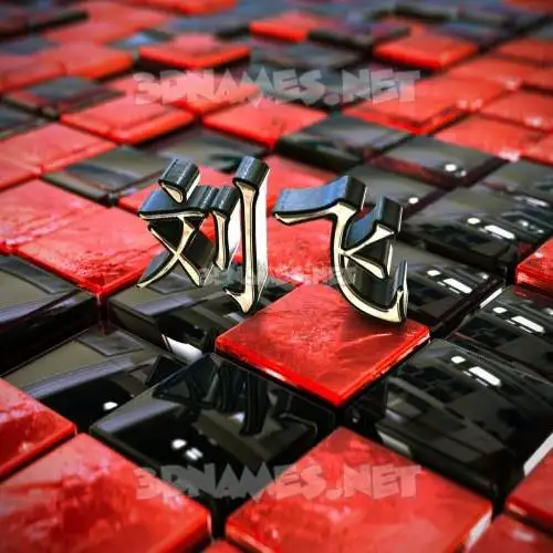 刘飞 in Red Checkered style - 3D name wallpaper 刘飞 in Red Checkered style - 3D name wallpaper