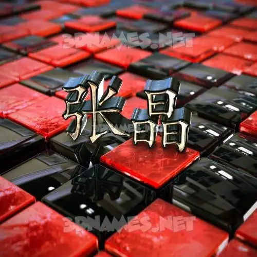 张晶 in Red Checkered style - 3D name wallpaper 张晶 in Red Checkered style - 3D name wallpaper