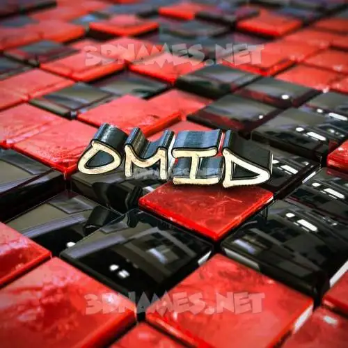 omid in Red Checkered style - 3D name wallpaper omid in Red Checkered style - 3D name wallpaper