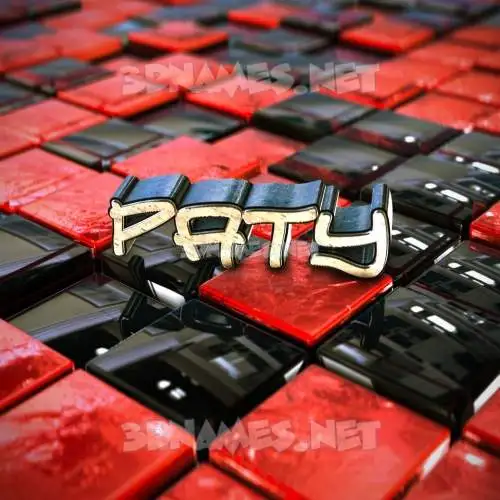paty in Red Checkered style - 3D name wallpaper paty in Red Checkered style - 3D name wallpaper