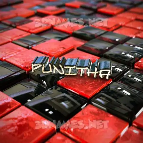 punitha in Red Checkered style - 3D name wallpaper punitha in Red Checkered style - 3D name wallpaper