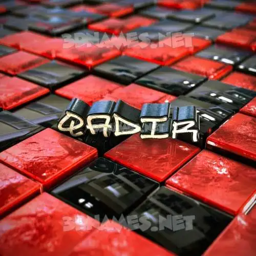 qadir in Red Checkered style - 3D name wallpaper qadir in Red Checkered style - 3D name wallpaper