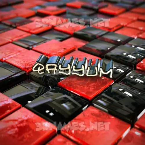 qayyum in Red Checkered style - 3D name wallpaper qayyum in Red Checkered style - 3D name wallpaper