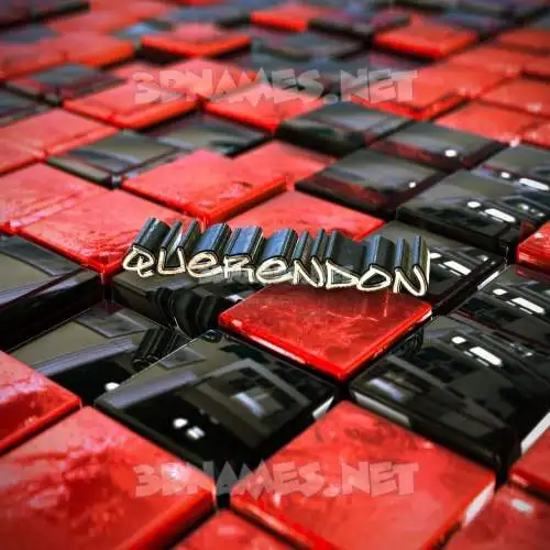 querendon in Red Checkered style - 3D name wallpaper querendon in Red Checkered style - 3D name wallpaper