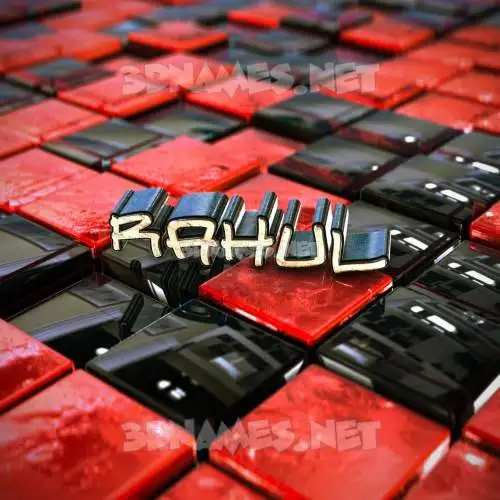 rahul in Red Checkered style - 3D name wallpaper rahul in Red Checkered style - 3D name wallpaper