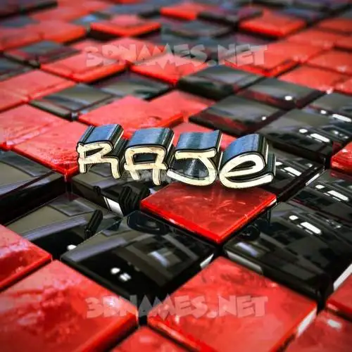 raje in Red Checkered style - 3D name wallpaper raje in Red Checkered style - 3D name wallpaper