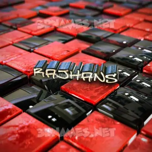 rajhans in Red Checkered style - 3D name wallpaper rajhans in Red Checkered style - 3D name wallpaper