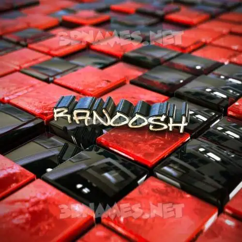 ranoosh in Red Checkered style - 3D name wallpaper ranoosh in Red Checkered style - 3D name wallpaper