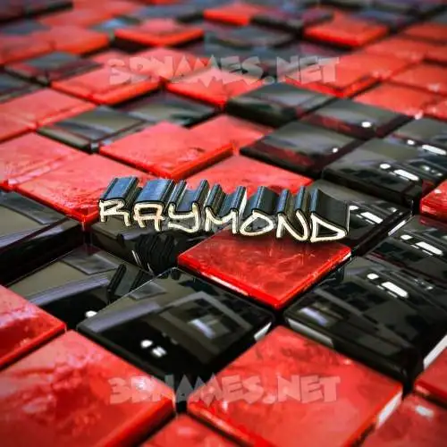 raymond in Red Checkered style - 3D name wallpaper raymond in Red Checkered style - 3D name wallpaper