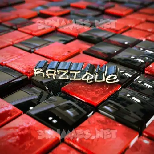 razique in Red Checkered style - 3D name wallpaper razique in Red Checkered style - 3D name wallpaper