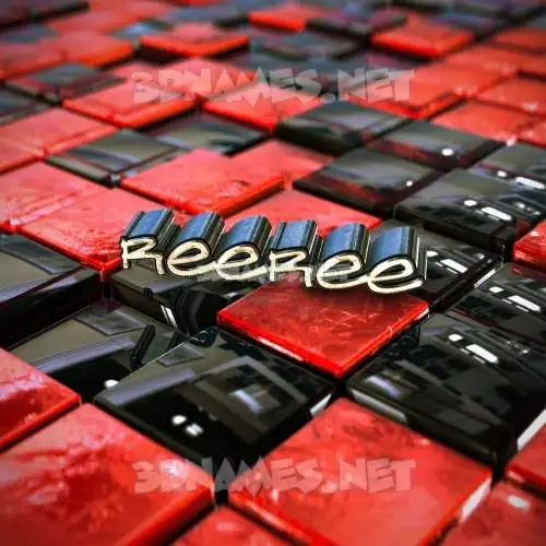 reeree in Red Checkered style - 3D name wallpaper reeree in Red Checkered style - 3D name wallpaper