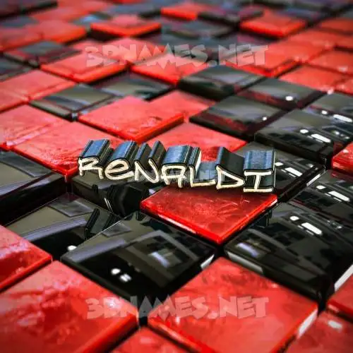 renaldi in Red Checkered style - 3D name wallpaper renaldi in Red Checkered style - 3D name wallpaper