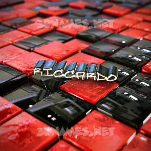 riccardo in Red Checkered style - 3D name wallpaper riccardo in Red Checkered style - 3D name wallpaper
