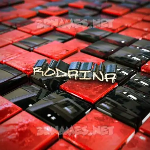 rodaina in Red Checkered style - 3D name wallpaper rodaina in Red Checkered style - 3D name wallpaper