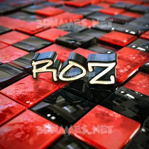 roz in Red Checkered style - 3D name wallpaper roz in Red Checkered style - 3D name wallpaper