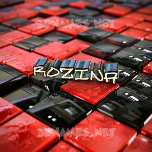 rozina in Red Checkered style - 3D name wallpaper rozina in Red Checkered style - 3D name wallpaper