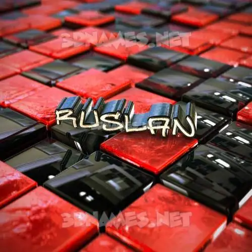 ruslan in Red Checkered style - 3D name wallpaper ruslan in Red Checkered style - 3D name wallpaper