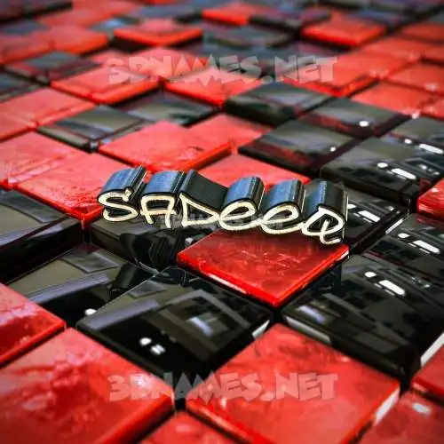 sadeeq in Red Checkered style - 3D name wallpaper sadeeq in Red Checkered style - 3D name wallpaper