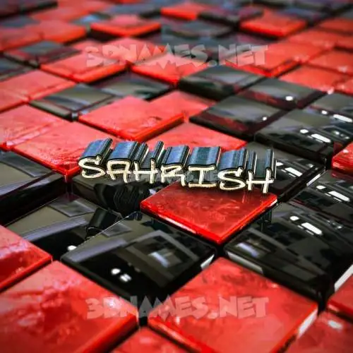 sahrish in Red Checkered style - 3D name wallpaper sahrish in Red Checkered style - 3D name wallpaper