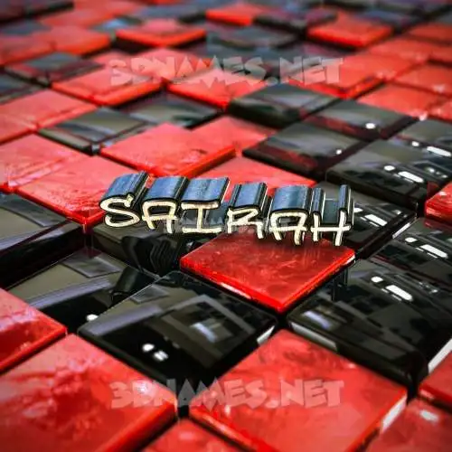 sairah in Red Checkered style - 3D name wallpaper sairah in Red Checkered style - 3D name wallpaper