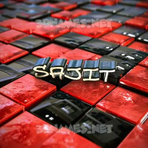 sajit in Red Checkered style - 3D name wallpaper sajit in Red Checkered style - 3D name wallpaper