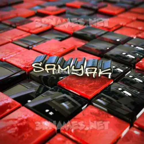 samyak in Red Checkered style - 3D name wallpaper samyak in Red Checkered style - 3D name wallpaper