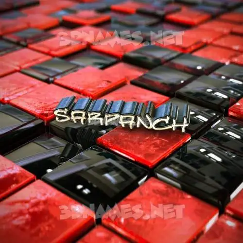 sarpanch in Red Checkered style - 3D name wallpaper sarpanch in Red Checkered style - 3D name wallpaper