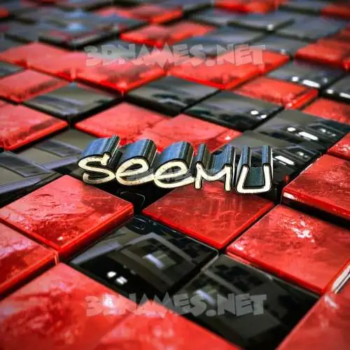seemu in Red Checkered style - 3D name wallpaper seemu in Red Checkered style - 3D name wallpaper