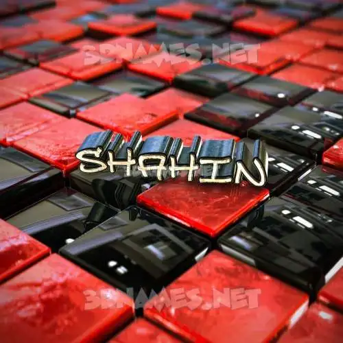 shahin in Red Checkered style - 3D name wallpaper shahin in Red Checkered style - 3D name wallpaper