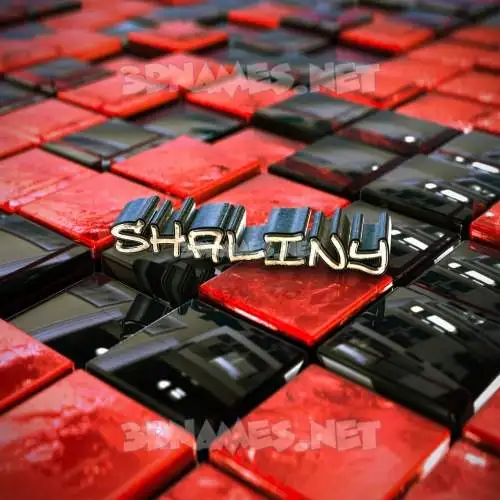 shaliny in Red Checkered style - 3D name wallpaper shaliny in Red Checkered style - 3D name wallpaper