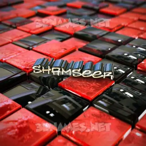 shamseer in Red Checkered style - 3D name wallpaper shamseer in Red Checkered style - 3D name wallpaper