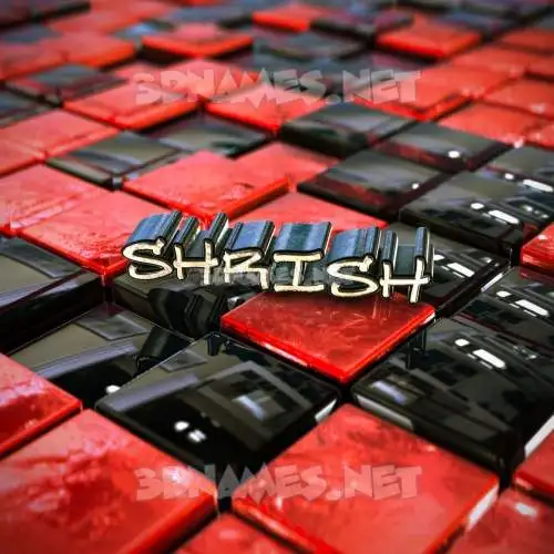 shrish in Red Checkered style - 3D name wallpaper shrish in Red Checkered style - 3D name wallpaper