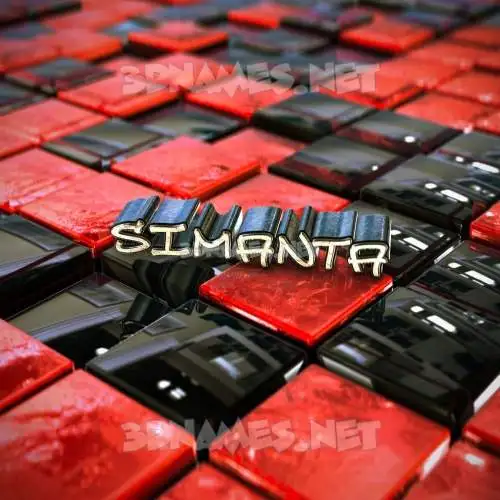 simanta in Red Checkered style - 3D name wallpaper simanta in Red Checkered style - 3D name wallpaper