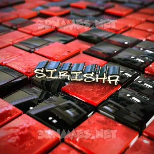 sirisha in Red Checkered style - 3D name wallpaper sirisha in Red Checkered style - 3D name wallpaper