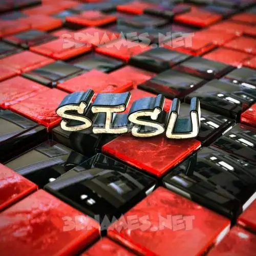 sisu in Red Checkered style - 3D name wallpaper sisu in Red Checkered style - 3D name wallpaper