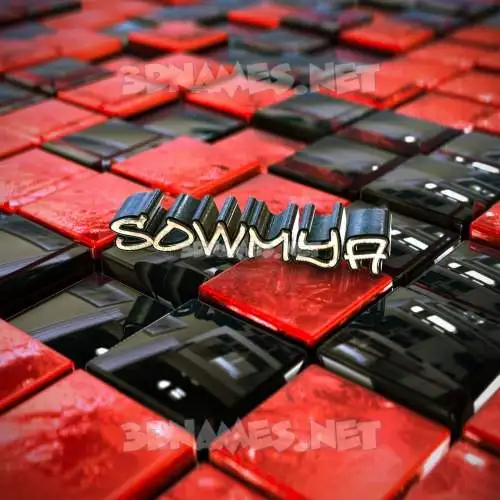 sowmya in Red Checkered style - 3D name wallpaper sowmya in Red Checkered style - 3D name wallpaper